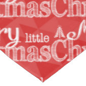 Merry Little Christmas Abstracte driehoekspatroon Tafelkleed (Gekanteld)