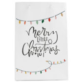 Merry Little Christmas Bright String of Lights Medium Cadeauzakje (Voorkant)