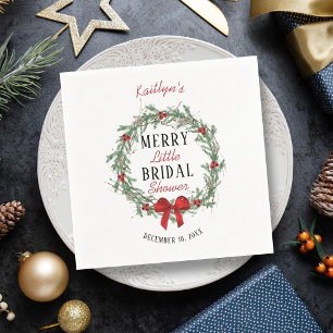 Merry Little Christmas Bruidsuitnodiging Servet