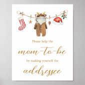 Merry Little Christmas Clothes Envelope Station Poster (Voorkant)