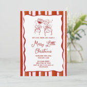 Merry little Christmas Party Invitation (Debout devant)