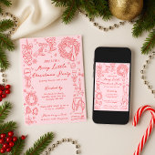 Merry Little Christmas Party Invitation