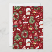 Merry Little Christmas Piano Recital Invitation Kaart (Achterkant)