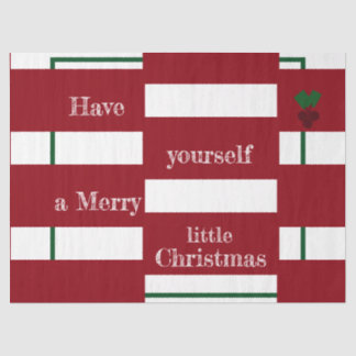 "Merry Little Christmas" Weefselpapier Tissuepapier