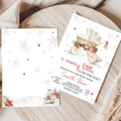 Merry Little Crest Baby shower Kaart