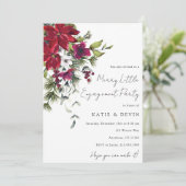 Merry Little Engagement Party Kaart (Staand voorkant)