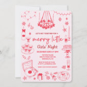 Merry Little Holiday Christmas Uitnodiging (Voorkant)