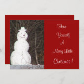 Merry Little Invitation Kaart (Voorkant / Achterkant)