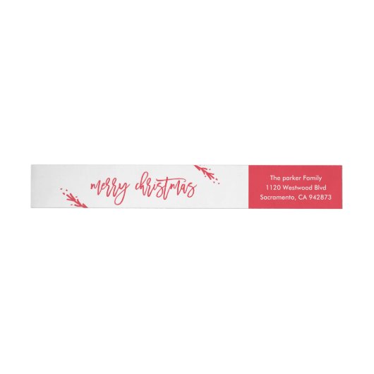 Merry Little kerst Return-adreslabel (Individueel)