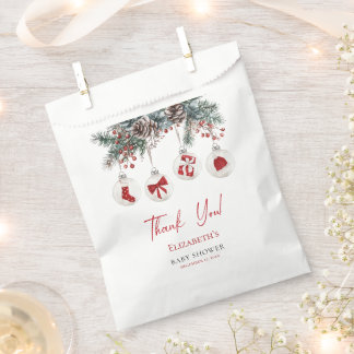 Merry Little KerstBaby shower Bedankzakje