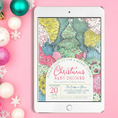 Merry Little KerstBaby shower Kaart