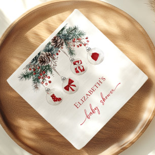Merry Little KerstBaby shower Servet