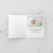 Merry Little kerstfoto Birth Aankondiging (Binnen)