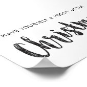 Merry Little KerstPoster Poster (Hoek)