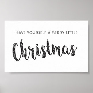 Merry Little KerstPoster Poster