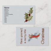 Merry Little Kerststopking Visitekaartje (Voorkant / Achterkant)