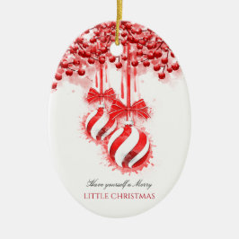 Merry Little kerstWaterverf Splash Keramisch Ornament