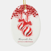 Merry Little kerstWaterverf Splash Keramisch Ornament (Achterkant)