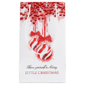 Merry Little kerstWaterverf Splash Klein Cadeauzakje (Voorkant)