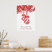 Merry Little kerstWaterverf Splash Poster (Keuken)