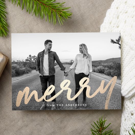Merry Luxe | Carte photo de vacances
