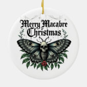 Merry Macabre Christmas Skull Moth Ornament (Achterkant)