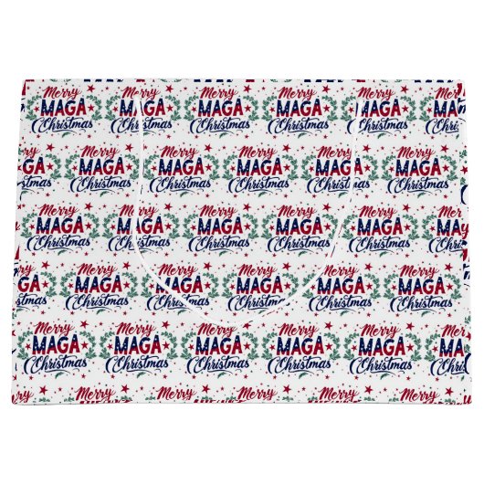 Merry Maga kerstcadeautassen Groot Cadeauzakje (Voorkant)