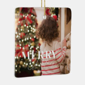 Merry Magic Christmas Foto Ornament (Rechts)