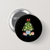 Merry Mahjong Christmas Tree Chinoiserie Holiday Ronde Button 5,7 Cm (Voorkant /achterkant)