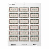 Merry Mail - Plaid Address Label (Full Sheet)