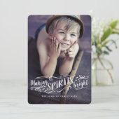 Merry Making Spirits Bright Vakantie Fotokaart Feestdagenkaart (Staand voorkant)