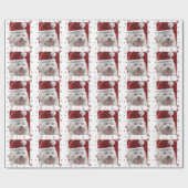 Merry Maltese kerstcadeaurerap Cadeaupapier (Vlak)