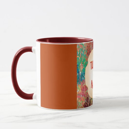 Merry Marigold Autumn Gratitude Latte Mug Mok (Links)