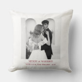 Merry & Married - Personalized Newlywed Christmas  Kussen (Voorkant)