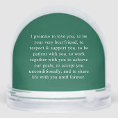 Merry & Married Wedding First Christmas Sneeuwbol (Achterkant)