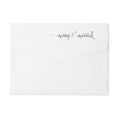 Merry & Married | Wraparound Return Address Label (Achterkant)