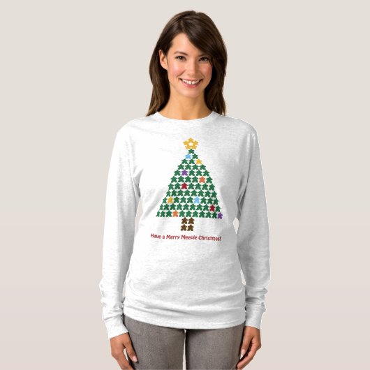 Merry Meeple kerstboom Shirt vrouwen (Voorkant volledig)