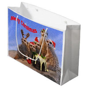 Merry Meerkats Large Gift Bag Groot Cadeauzakje
