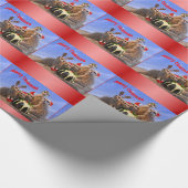 Merry Meerkats Wrapping Paper - Kerstmis Cadeaupapier (Hoek)