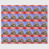 Merry Meerkats Wrapping Paper - Kerstmis Cadeaupapier (Vlak)