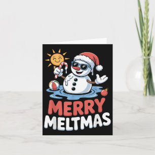 Merry Meltmas Sneeuwman Kerstmis in juli Kaart