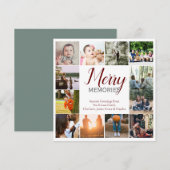 Merry Memories 12 Foto Sjabloon Kerstmis (Voorkant / Achterkant)