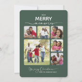 Merry Memories 6 Fotoscript Kerst Feestdagenkaart (Voorkant)