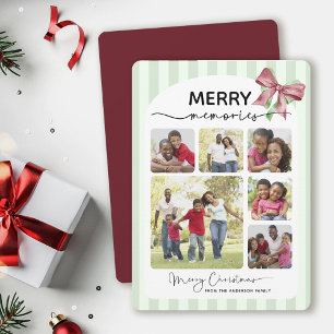 Merry Memories Fotocollage Bericht Boog Kerst Feestdagenkaart