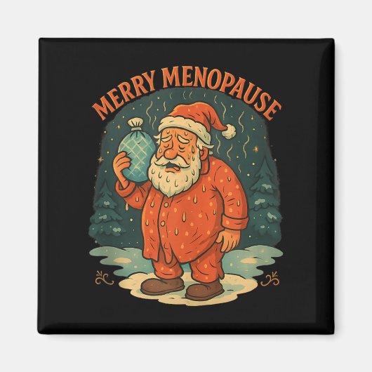 Merry Menopause Funny Santa Meme Tank Top Magneet (Voorkant)