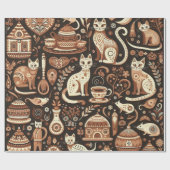 Merry Meows Cadeaupapier (Vlak)