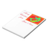 Merry Mermaid Kerstmis Notitieblok (Gedraaid)