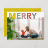 Merry Merry Briefkaart (Voorkant / Achterkant)