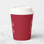 Merry Merry Holiday Papieren Bekers (Links)