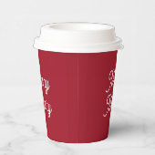 Merry Merry Holiday Papieren Bekers (Rechts)